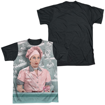I Love Lucy Chocolate Belt Men's Black Back T-Shirt Men's Black Back T-Shirt I Love Lucy
