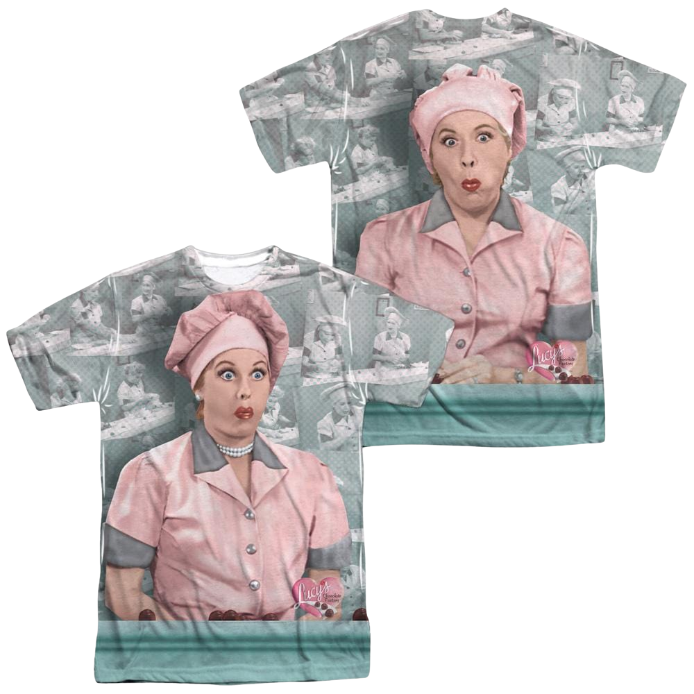 I Love Lucy Chocolate Belt Men's All Over Print T-Shirt Men's All-Over Print T-Shirt I Love Lucy
