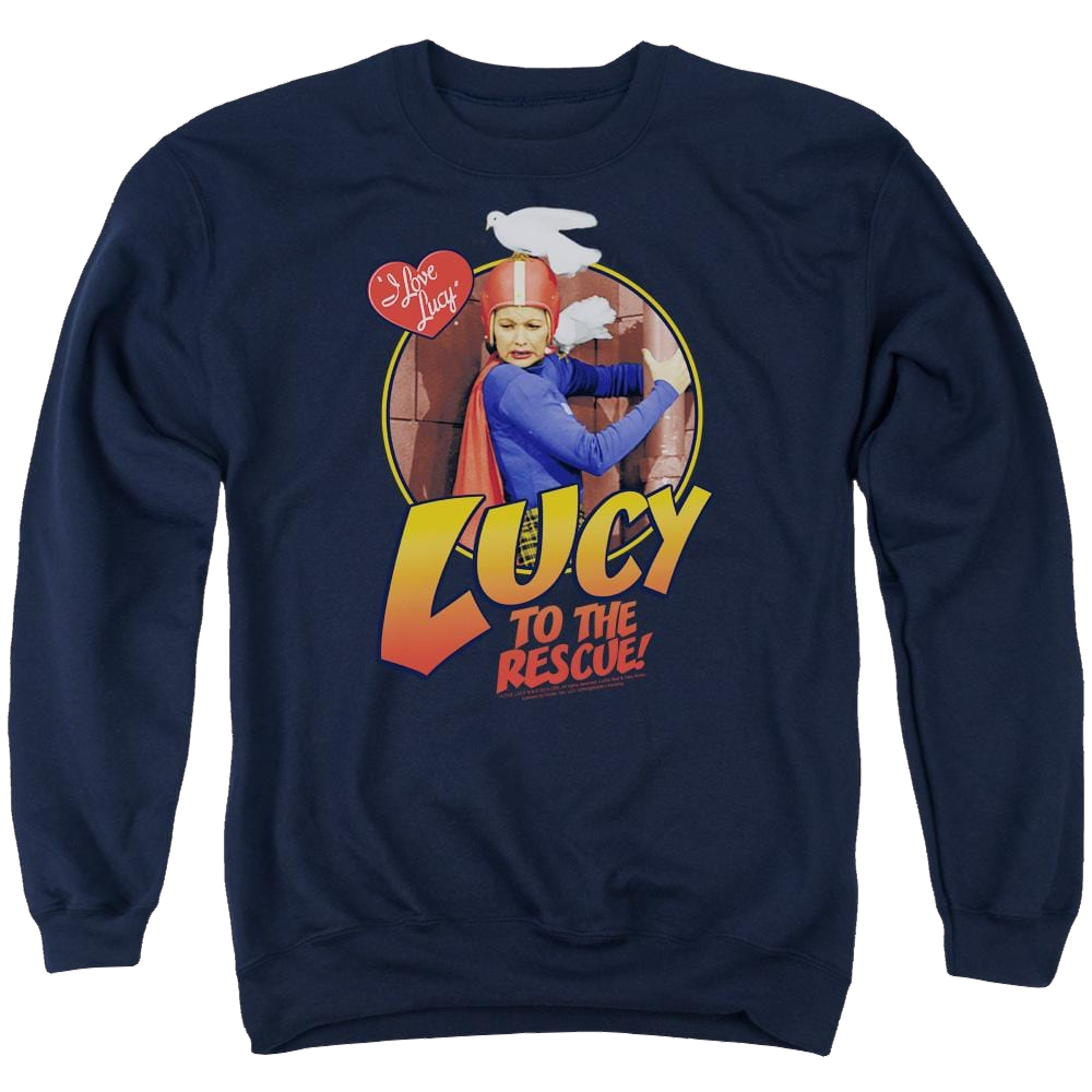 I Love Lucy To The Rescue Men's Crewneck Sweatshirt Men's Crewneck Sweatshirt I Love Lucy
