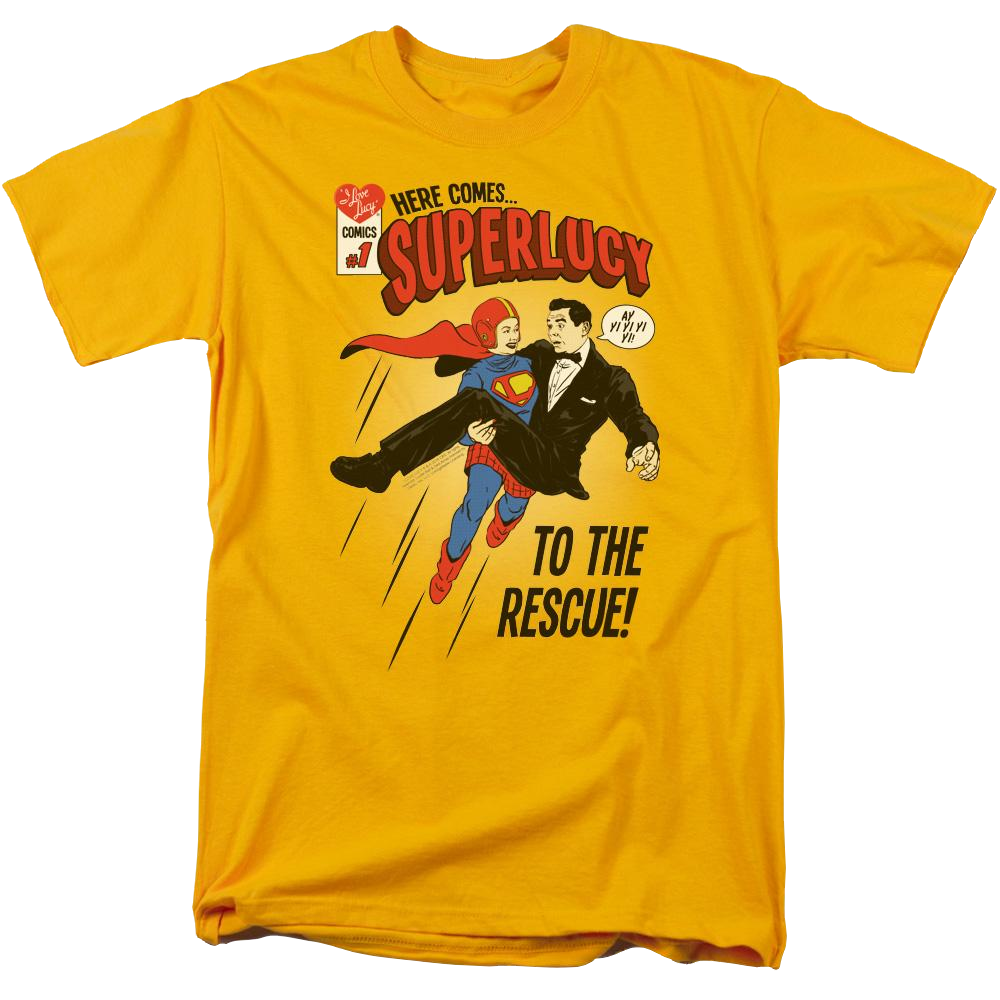 I Love Lucy Super Lucy Men's Regular Fit T-Shirt Men's Regular Fit T-Shirt I Love Lucy