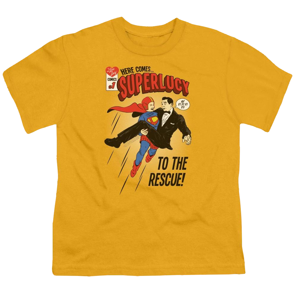 I Love Lucy Super Lucy Youth T-Shirt (Ages 8-12) Youth T-Shirt (Ages 8-12) I Love Lucy