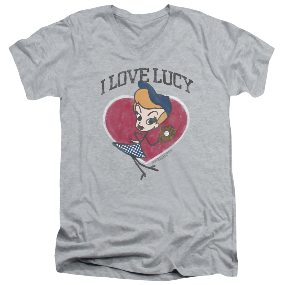 I Love Lucy Baseball Diva Men's V-Neck T-Shirt Men's V-Neck T-Shirt I Love Lucy