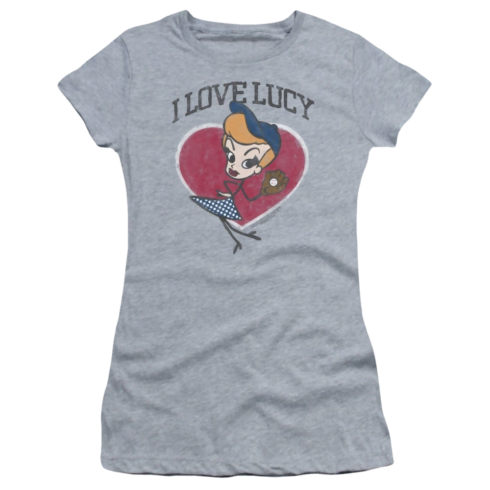 I Love Lucy Baseball Diva - Juniors T-Shirt Juniors T-Shirt I Love Lucy