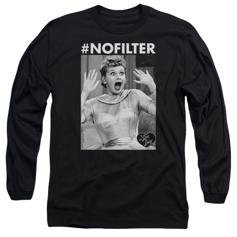 I Love Lucy No Filter - Men's Long Sleeve T-Shirt Men's Long Sleeve T-Shirt I Love Lucy
