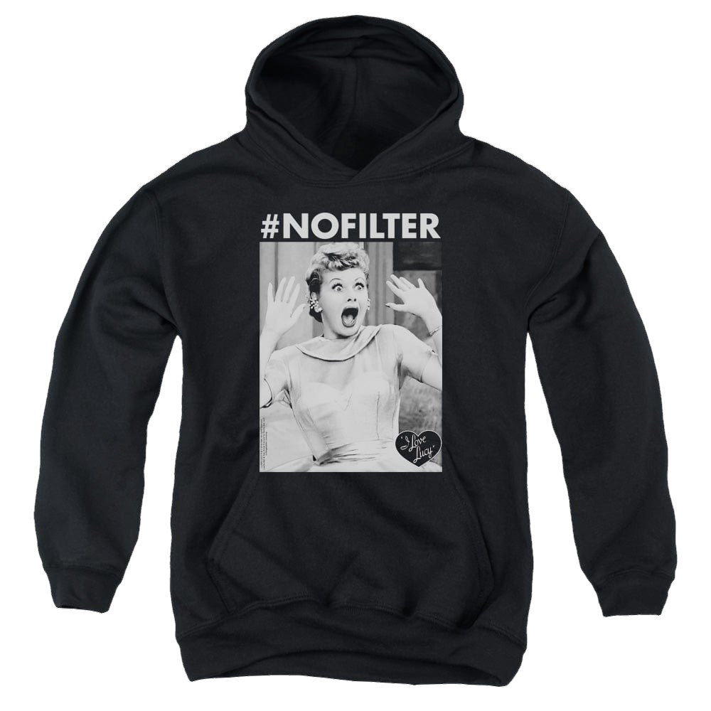 I Love Lucy No Filter - Youth Hoodie Youth Hoodie (Ages 8-12) I Love Lucy