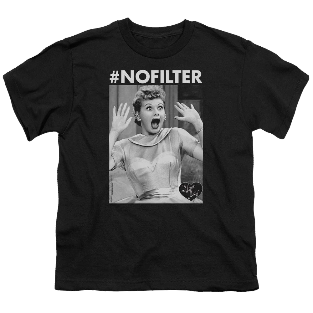 I Love Lucy No Filter - Youth T-Shirt Youth T-Shirt (Ages 8-12) I Love Lucy