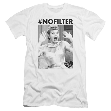 I Love Lucy No Filter Men's Premium Slim Fit T-Shirt Men's Premium Slim Fit T-Shirt I Love Lucy