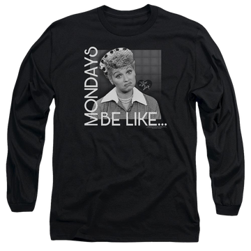 I Love Lucy Mondays Be Like Men's Long Sleeve T-Shirt Men's Long Sleeve T-Shirt I Love Lucy