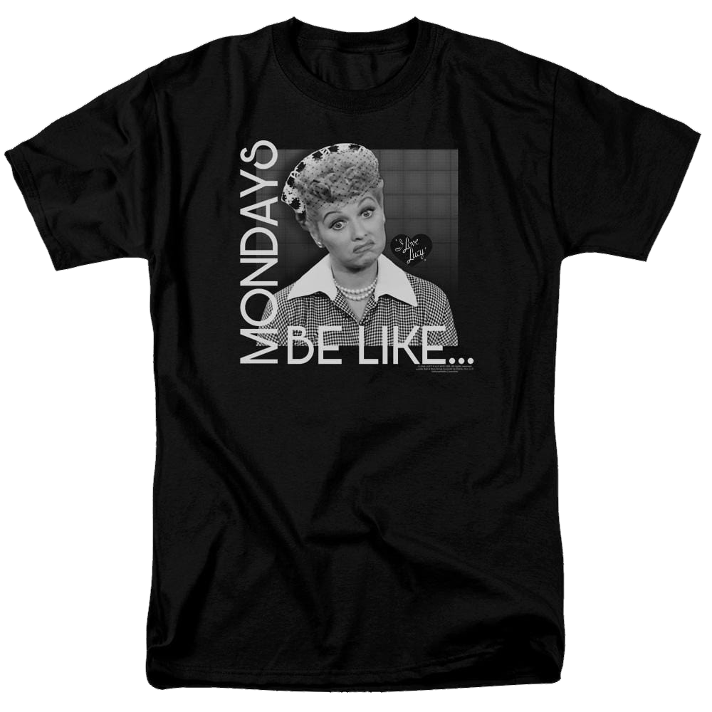 I Love Lucy Mondays Be Like Men's Regular Fit T-Shirt Men's Regular Fit T-Shirt I Love Lucy