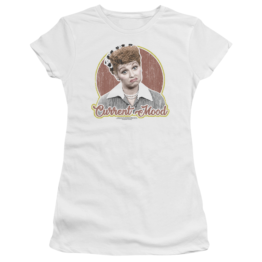 I Love Lucy Current Mood Juniors T-Shirt Juniors T-Shirt I Love Lucy