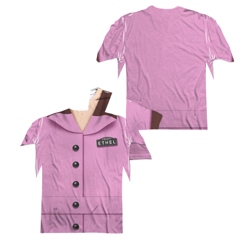 I Love Lucy Ethel Chocolate Costume Men's All-Over Print T-Shirt Men's All-Over Print Long Sleeve I Love Lucy