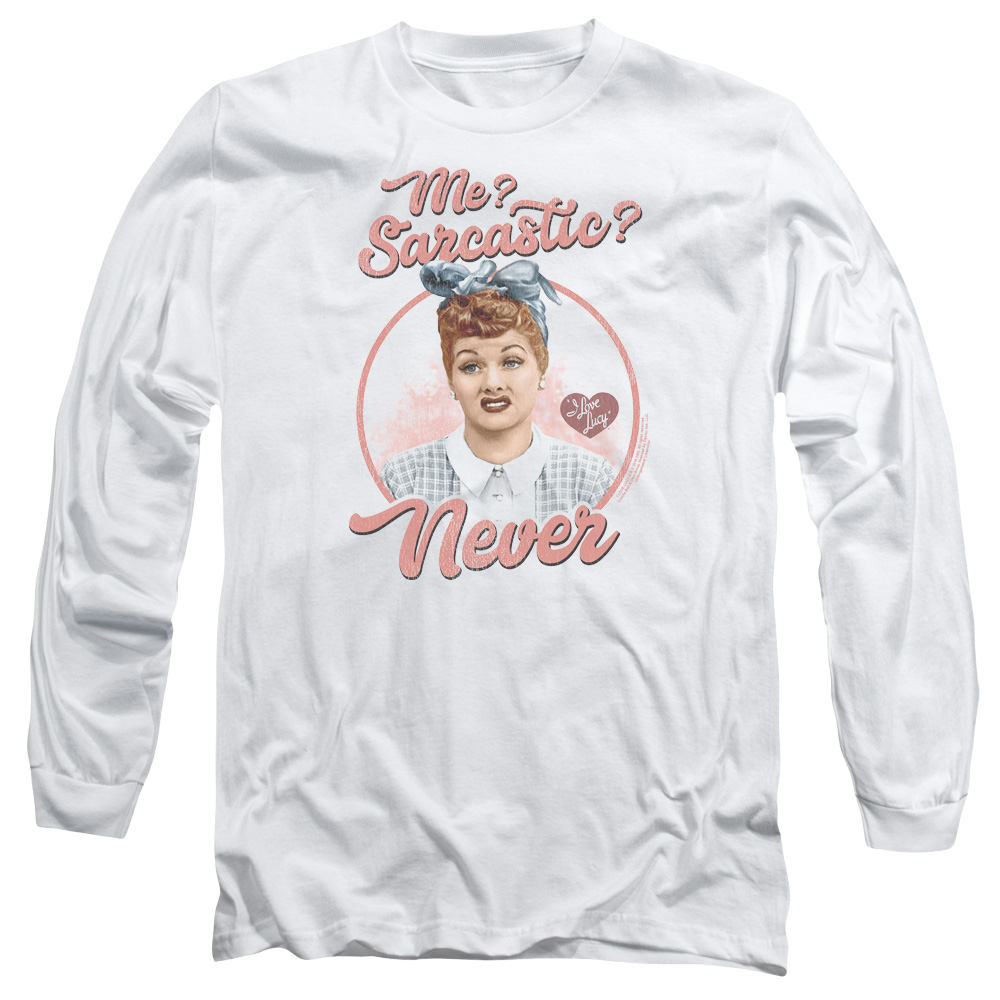 I Love Lucy Sarcastic Men's Long Sleeve T-Shirt Men's Long Sleeve T-Shirt I Love Lucy