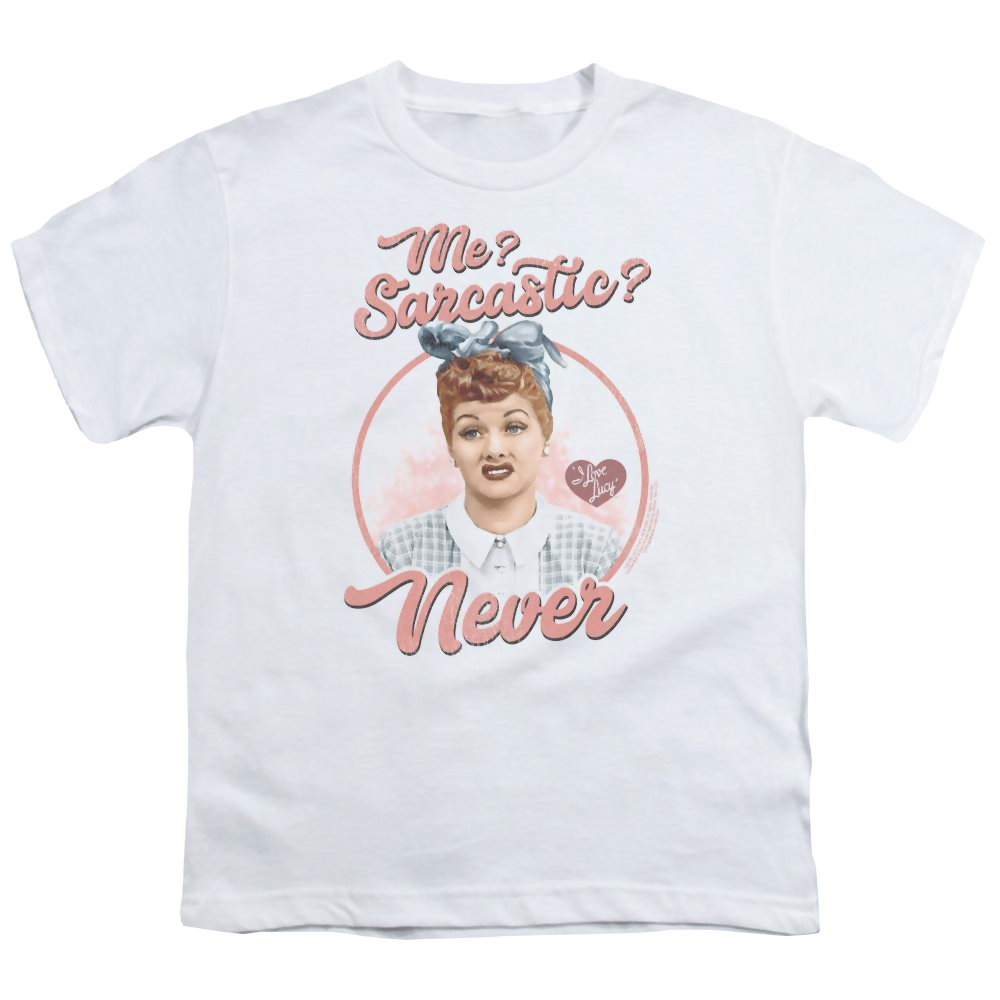 I Love Lucy Sarcastic Youth T-Shirt (Ages 8-12) Youth T-Shirt (Ages 8-12) I Love Lucy