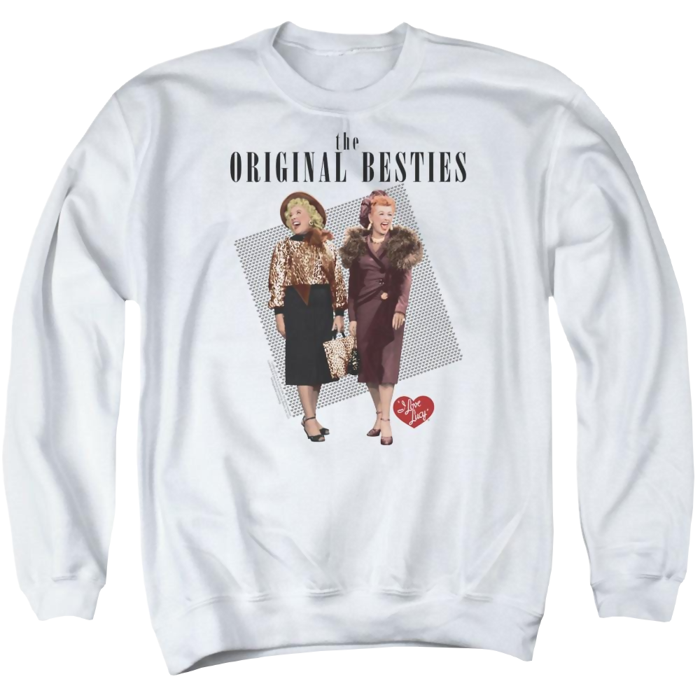 I Love Lucy Original Bestie Men's Crewneck Sweatshirt Men's Crewneck Sweatshirt I Love Lucy