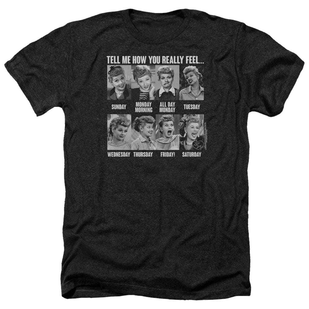 I Love Lucy 8 Days A Week Men's Heather T-Shirt Men's Heather T-Shirt I Love Lucy