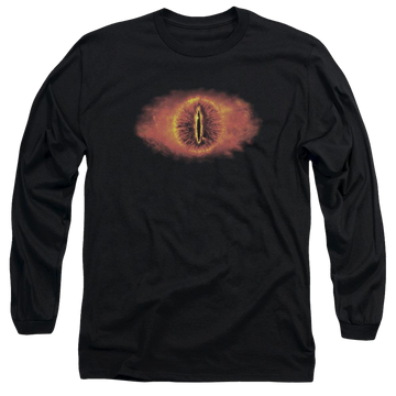 Black men's long sleeve t-shirt with Lord of the Rings Eye Of Sauron graphic