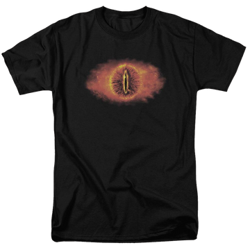 Black men's regular fit t-shirt with Lord of the Rings Eye Of Sauron graphic