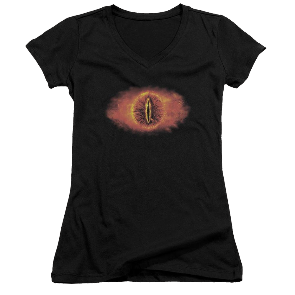 Lord of the Rings Eye Of Sauron Juniors V-Neck T-Shirt Juniors V-Neck T-Shirt Lord Of The Rings