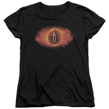 Black women's t-shirt with Lord of the Rings Eye Of Sauron graphic