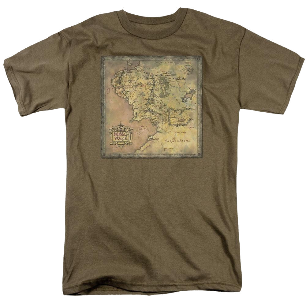 Lord Of The Rings Trilogy, The Middle Earth Map - Men's Regular Fit T-Shirt Men's Regular Fit T-Shirt Lord Of The Rings