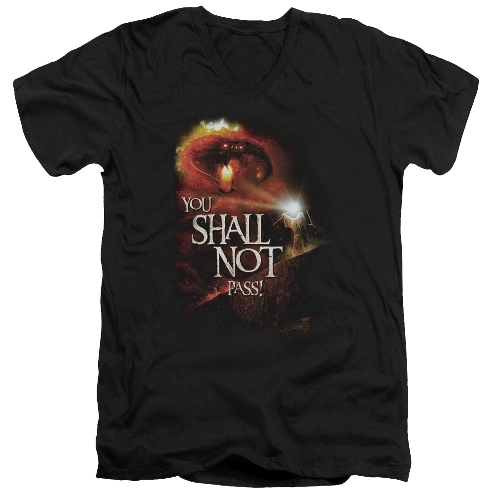 Lord of the Rings You Shall Not Pass Men's V-Neck T-Shirt Men's V-Neck T-Shirt Lord Of The Rings