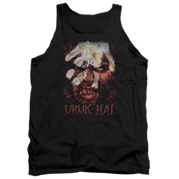 Black men's tank with Lord of the Rings Uruk Hai graphic
