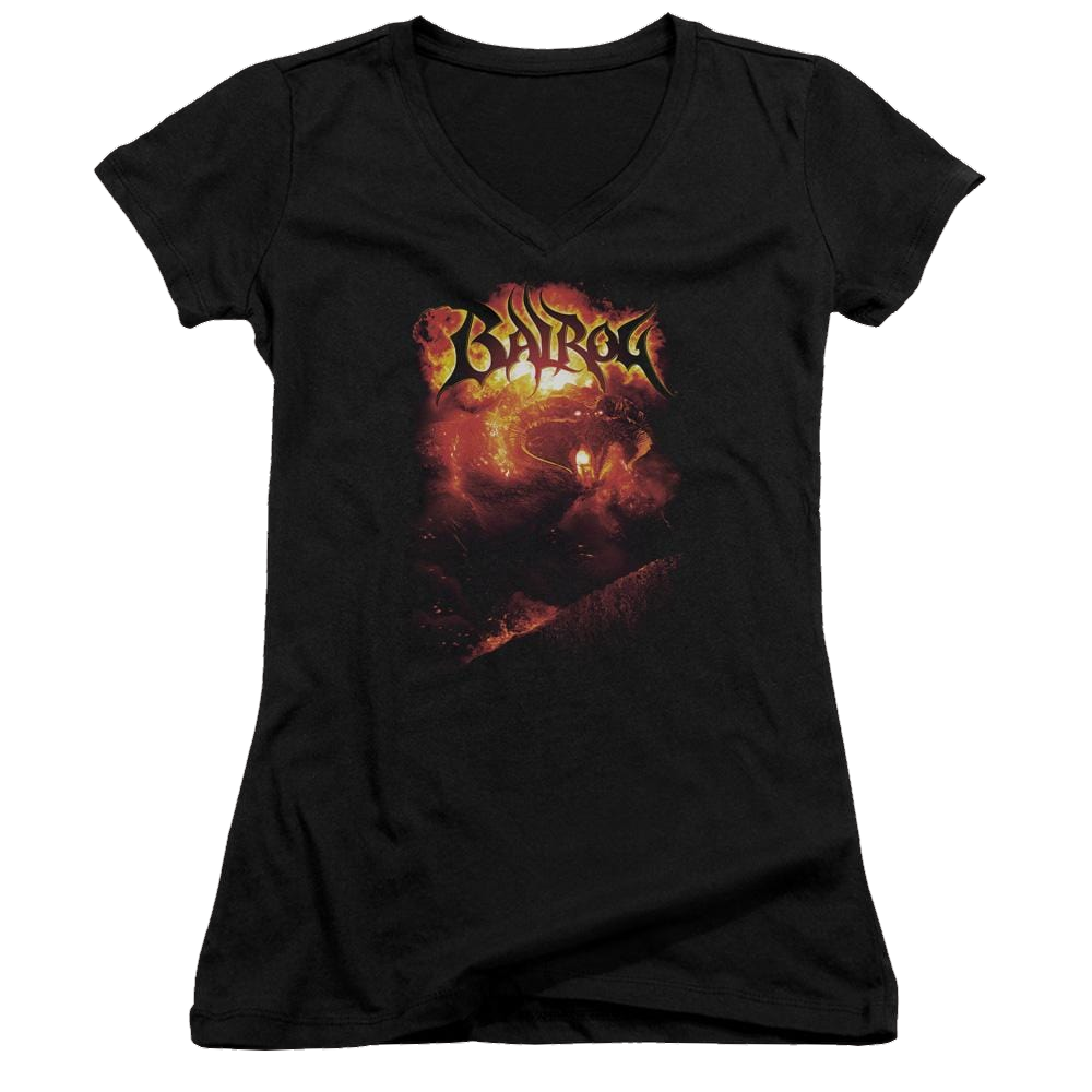 Lord of the Rings Balrog Juniors V-Neck T-Shirt Juniors V-Neck T-Shirt Lord Of The Rings