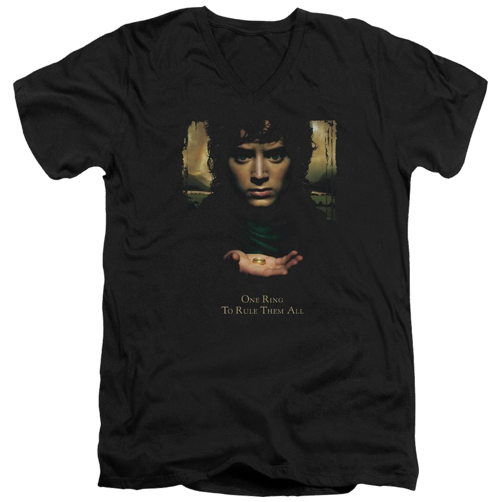 Lord of the Rings Frodo One Ring Men's V-Neck T-Shirt Men's V-Neck T-Shirt Lord Of The Rings