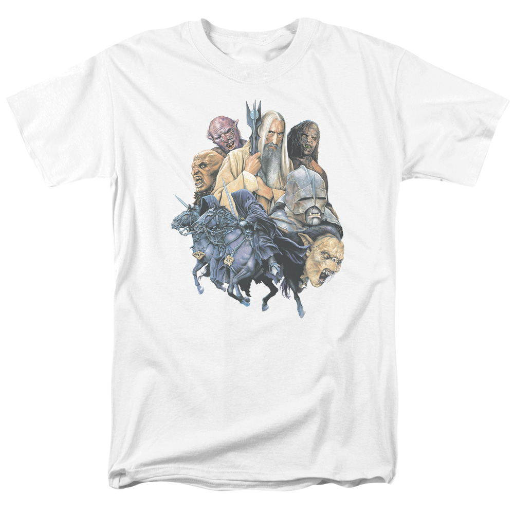 Lord of the Rings Collage Of Evil Men's Regular Fit T-Shirt Men's Regular Fit T-Shirt Lord Of The Rings
