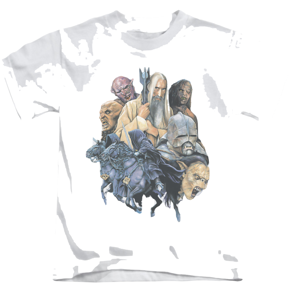 Lord of the Rings Trilogy, The Collage Of Evil - Kid's T-Shirt Kid's T-Shirt (Ages 4-7) Lord Of The Rings