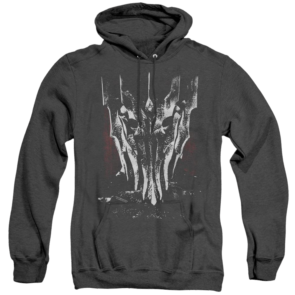 Lord Of The Rings Trilogy, The Big Sauron Head - Heather Pullover Hoodie Heather Pullover Hoodie Lord Of The Rings