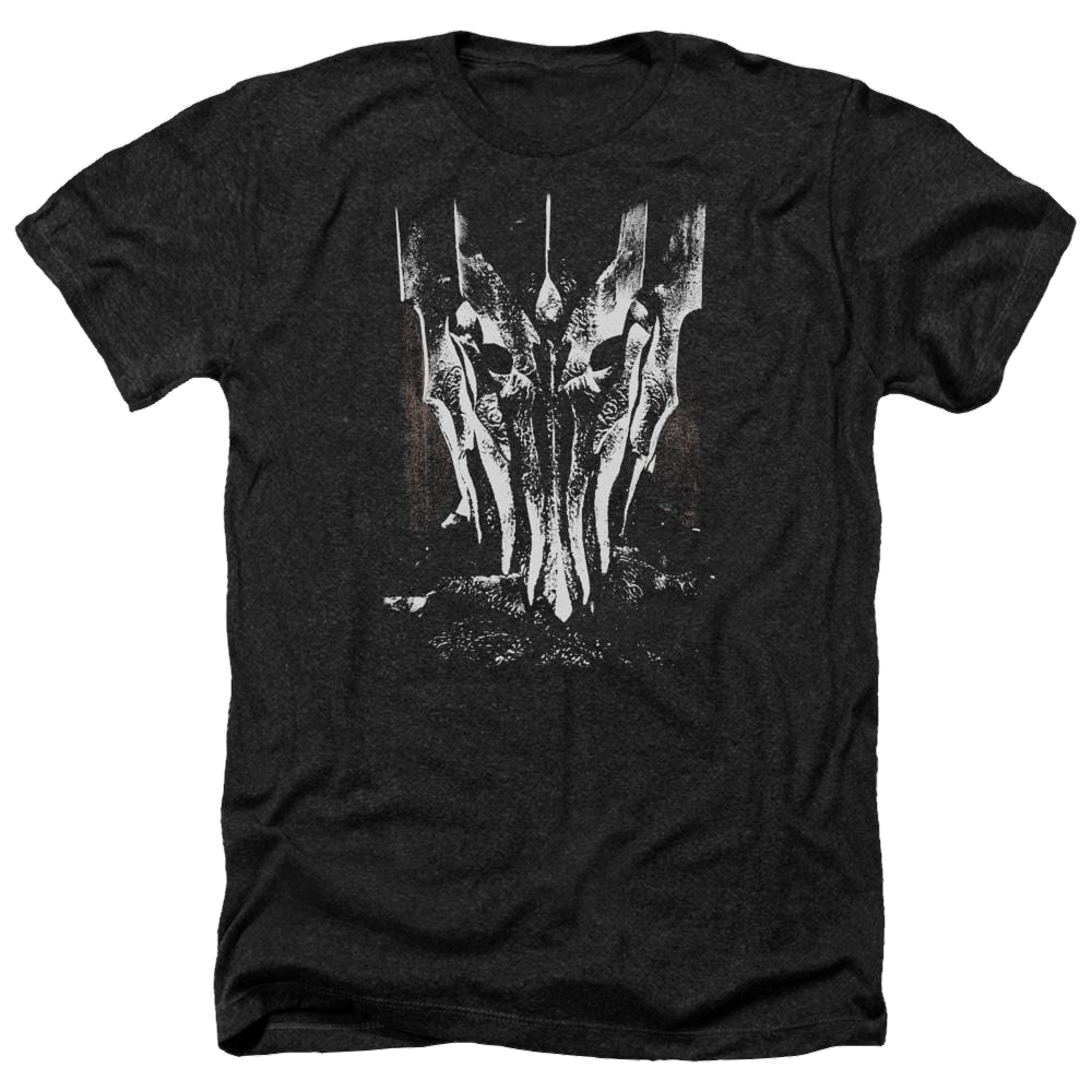 Lord of the Rings Big Sauron Head Men's Heather T-Shirt Men's Heather T-Shirt Lord Of The Rings