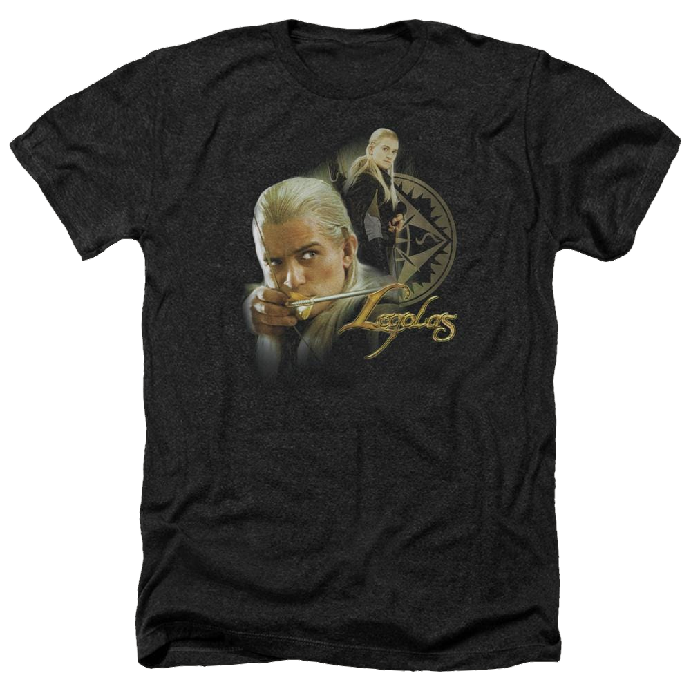 Lord of the Rings Legolas Men's Heather T-Shirt Men's Heather T-Shirt Lord Of The Rings