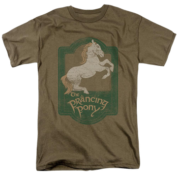 Lord Of The Rings Trilogy, The Prancing Pony Sign - Men's Regular Fit T-Shirt Men's Regular Fit T-Shirt Lord Of The Rings
