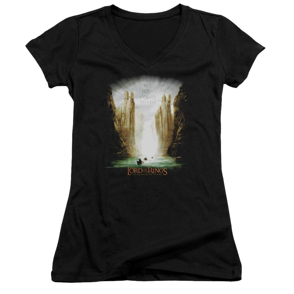 Lord of the Rings Kings Of Old Juniors V-Neck T-Shirt Juniors V-Neck T-Shirt Lord Of The Rings