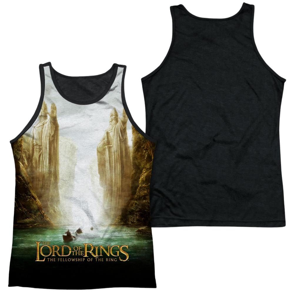 Lord of the Rings Fellowship Poster Men's Black Back Tank Men's Black Back Tank Lord Of The Rings