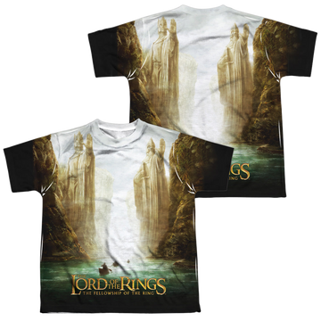 Lord of the Rings Trilogy, Fellowship Poster youth all-over print t-shirt for ages 8 to 12