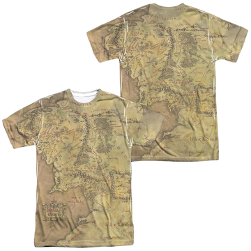 Lord of the Rings Middle Earth Map Men's All Over Print T-Shirt Men's All-Over Print T-Shirt Lord Of The Rings