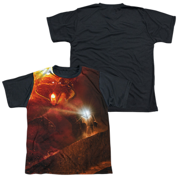 Lord of the Rings No Passing youth black back t-shirt for ages 8 to 12