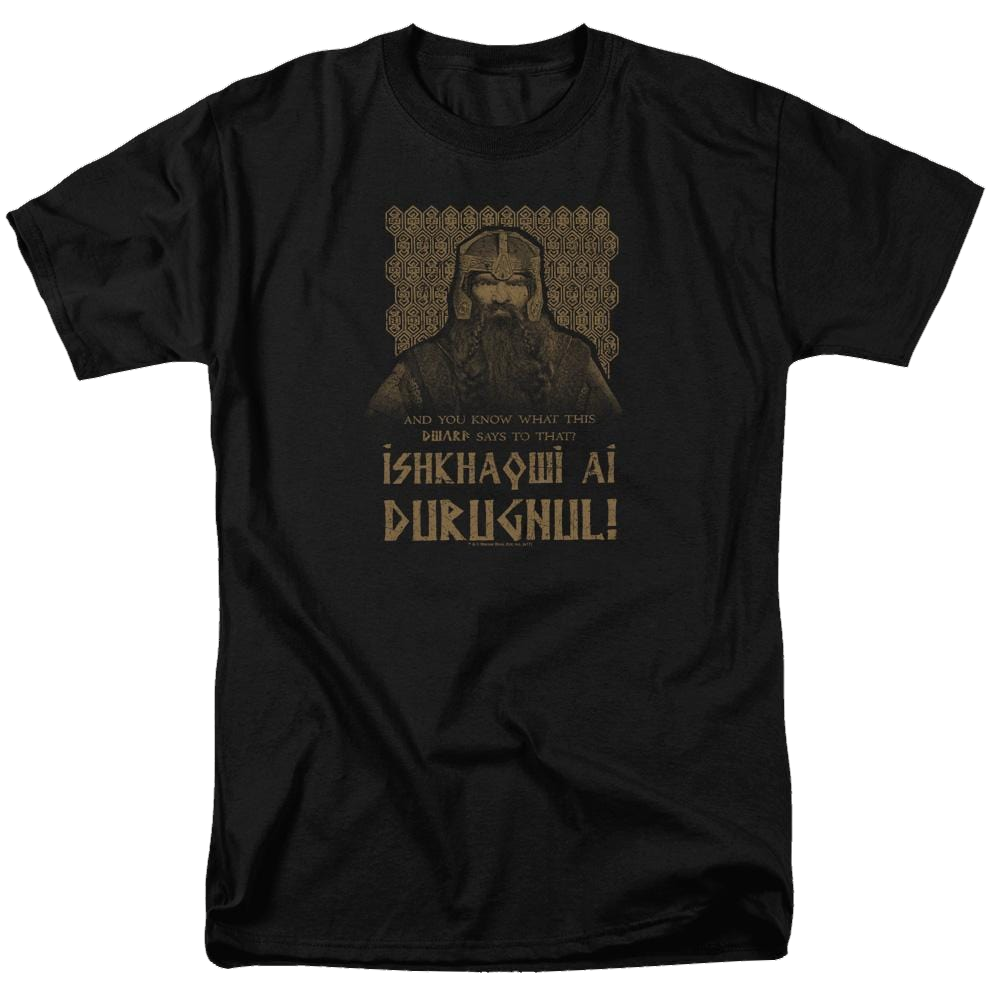 Lord of the Rings Ishkhaqwi Durugnul Men's Regular Fit T-Shirt Men's Regular Fit T-Shirt Lord Of The Rings