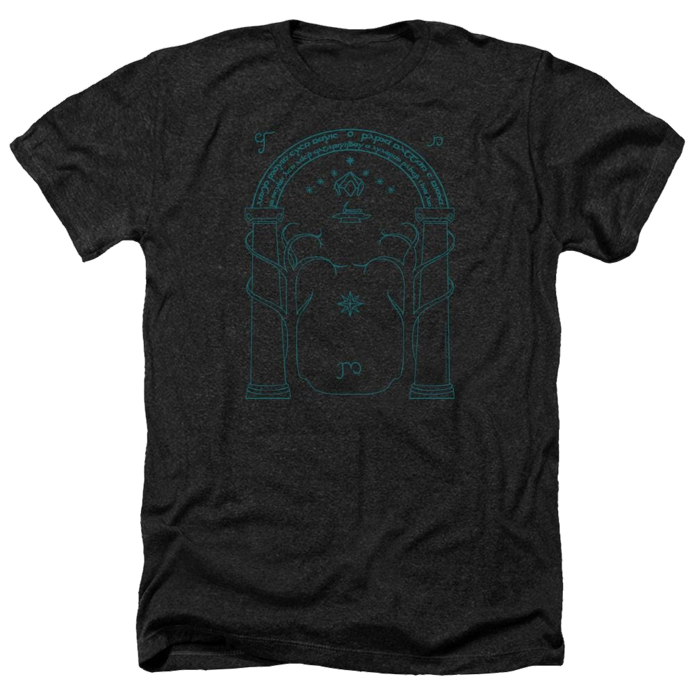 Lord of the Rings Doors Of Durin Men's Heather T-Shirt Men's Heather T-Shirt Lord Of The Rings