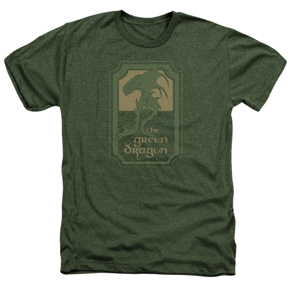 Lord of the Rings Green Dragon Tavern Men's Heather T-Shirt Men's Heather T-Shirt Lord Of The Rings