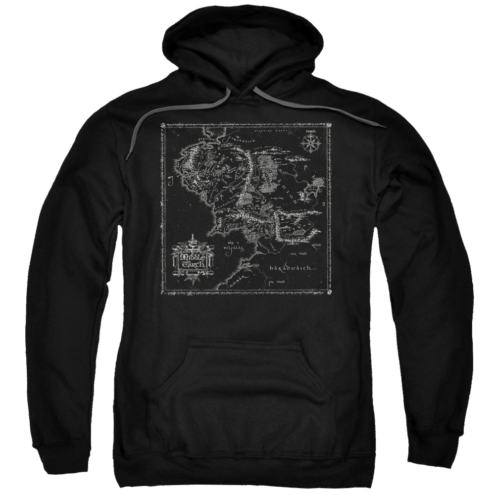 Lord of the Rings Map Of Me Pullover Hoodie Pullover Hoodie Lord Of The Rings