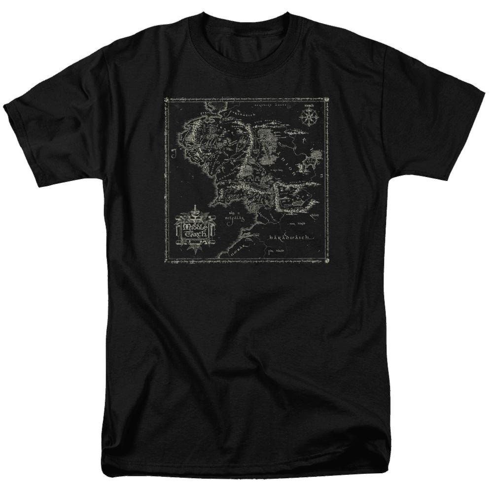 Lord of the Rings Map Of Me Men's Regular Fit T-Shirt Men's Regular Fit T-Shirt Lord Of The Rings