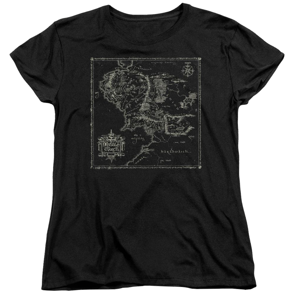 Lord of the Rings Map Of Me Women's T-Shirt Women's T-Shirt Lord Of The Rings