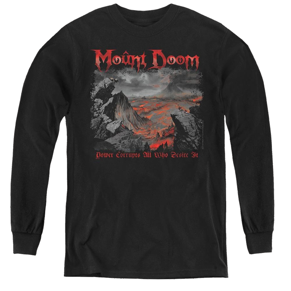 Lord Of The Rings Trilogy, The Power Corrupts - Youth Long Sleeve T-Shirt Youth Long Sleeve T-Shirt Lord Of The Rings