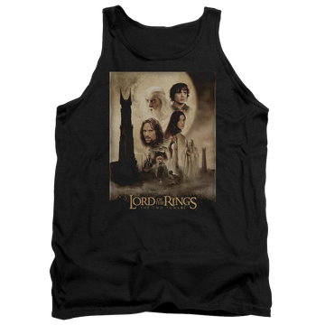 Black men's tank with Lord of the Rings Tt Poster graphic