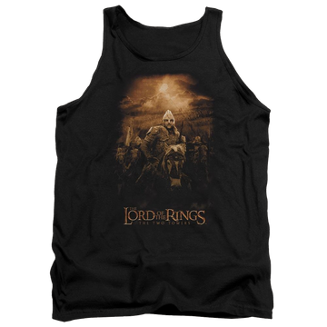 Black men's tank with Lord of the Rings Riders Of Rohan graphic