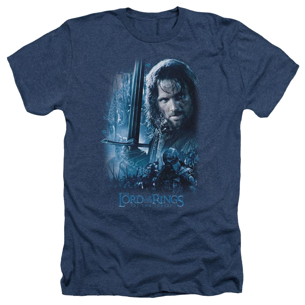 Lord of the Rings King In The Making Men's Heather T-Shirt Men's Heather T-Shirt Lord Of The Rings