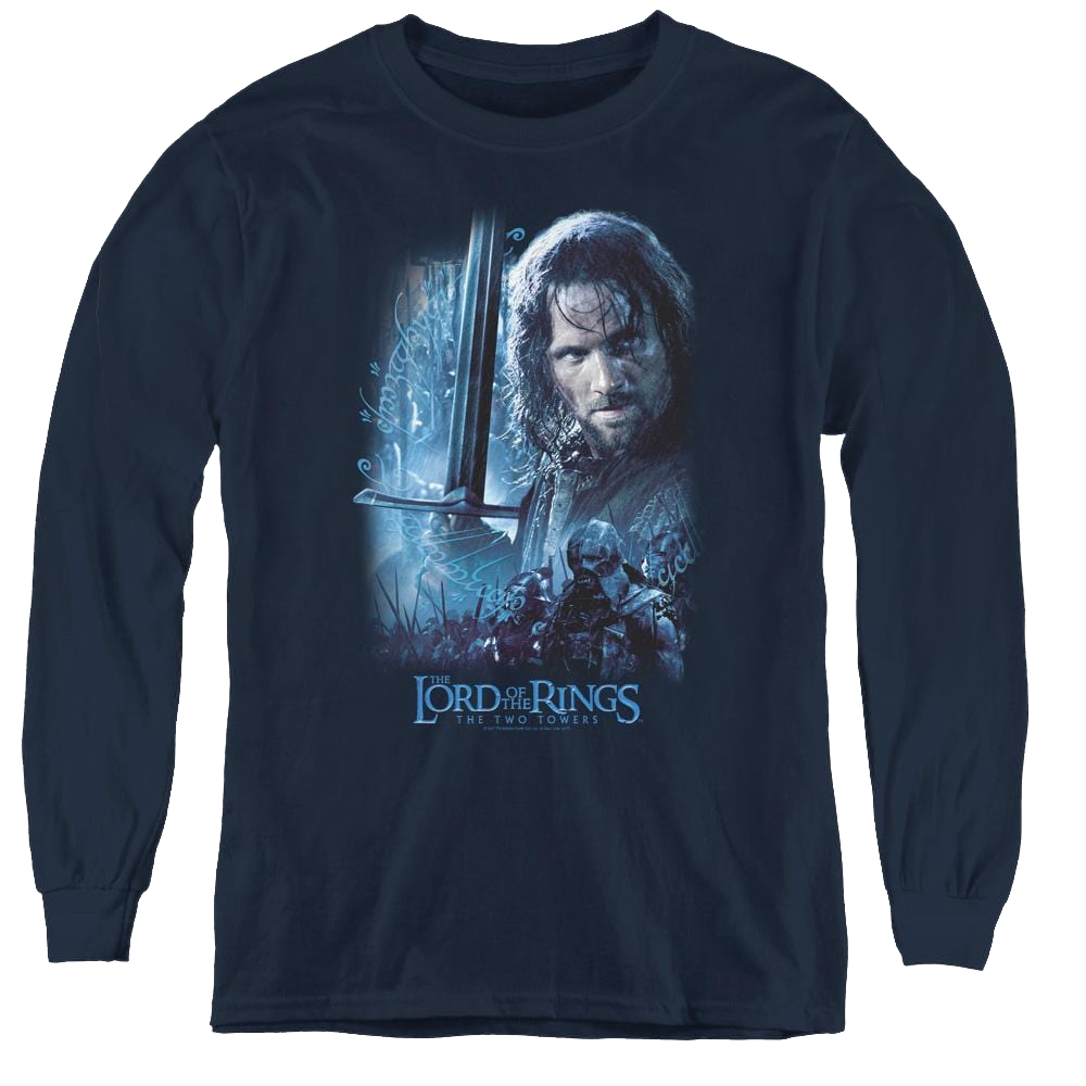 Lord Of The Rings Trilogy, The King In The Making - Youth Long Sleeve T-Shirt Youth Long Sleeve T-Shirt Lord Of The Rings